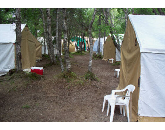 Alaska salmon camp