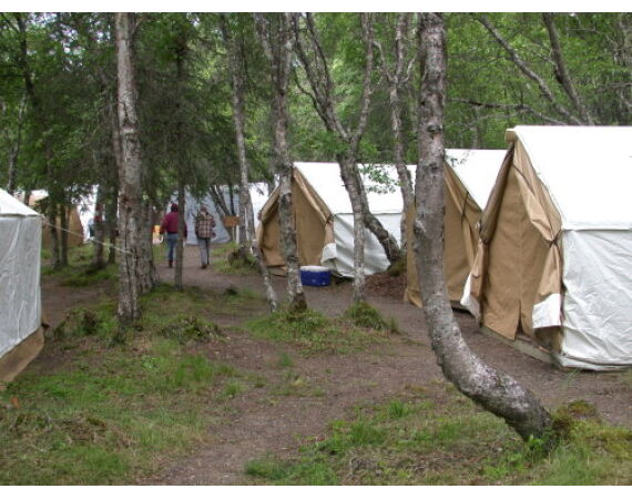 Alaska salmon camp