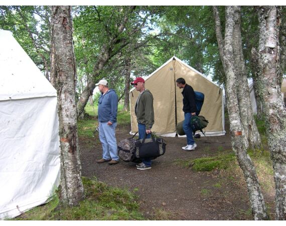 Alaska salmon camp
