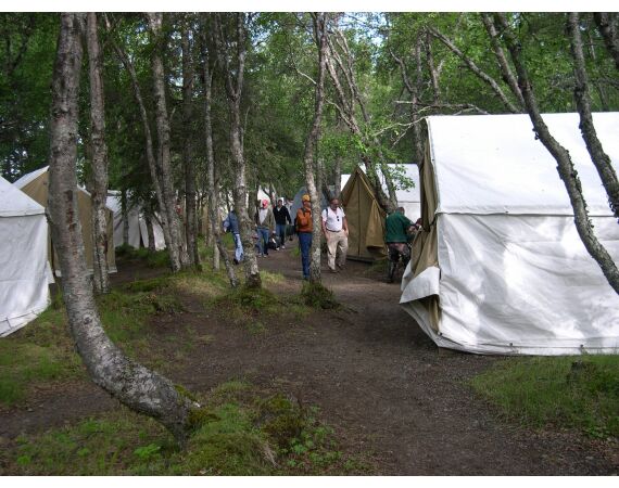 Alaska salmon camp