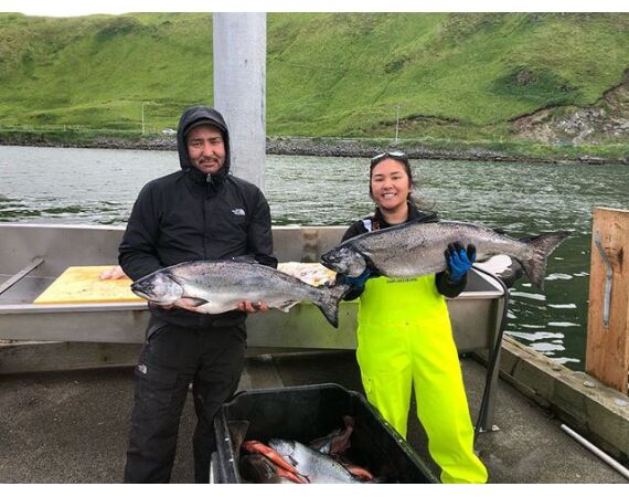 Bering Sea, salmon and halibut